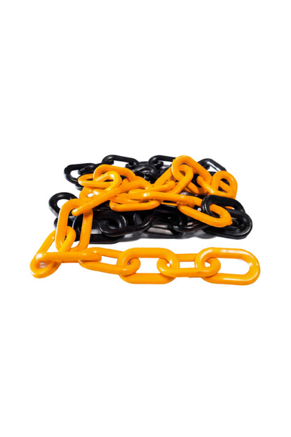 ZİNCİR PLASTİK 6 MM ( SARI & SİYAH ) 25 METRE