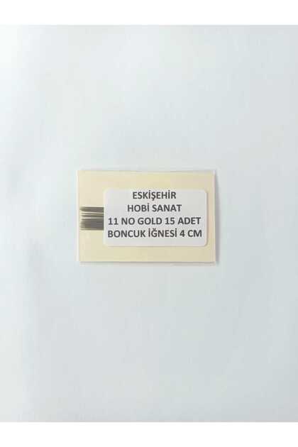 Number 11 Gold 4 cm 15 Pieces Sand Bead Needle Miyuki Needle Flexible and Soft for Peyote, Brick Technique and Loom