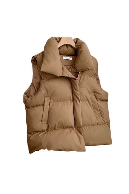 H11.Women's Korean Style Inflatable Zipper Vest