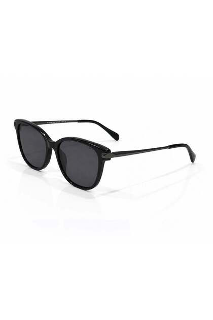 Noir Women's Cat-Eye Sunglasses | Premium Gloss Black Frame with Smoke UV400 Lenses | Model 4603-C2