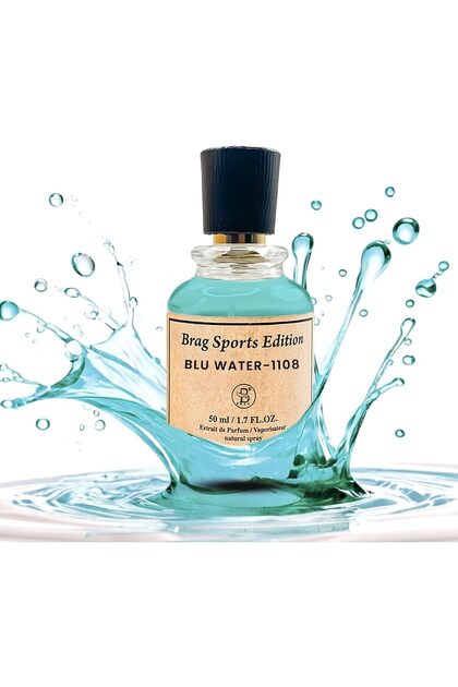 Brag Sport Edition Blu Water-1180 Eau de Parfum 1.7 OZ | Long Lasting Arabic Perfumes for Men | Perfect Men’s Fragrances for Special Occasions | Oud Perfume for Men