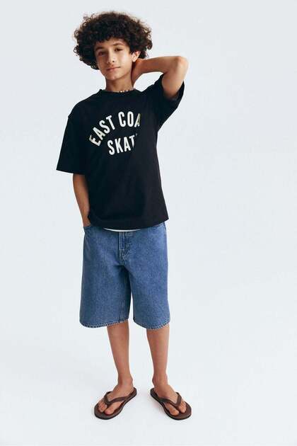 Loose-fit printed T-shirt