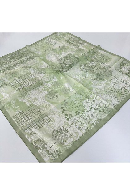 Arsel Moda Soft Cotton Scarf Italian Stitched Green Series Lrb7210