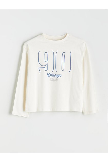 Tricou de fete cu guler rotund