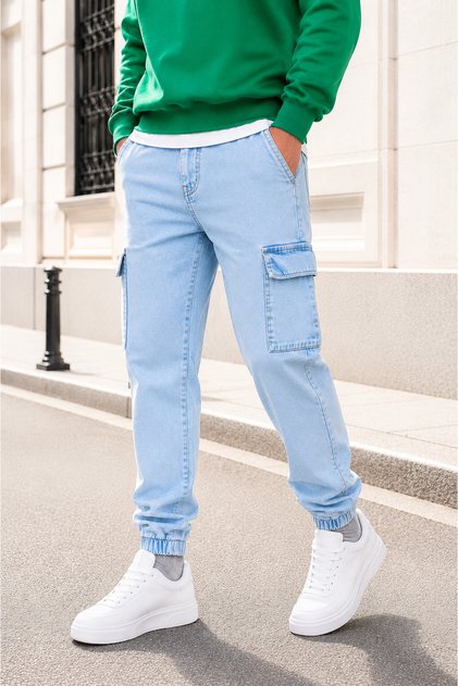 Men's Cargo Pocket Lycra Jeans