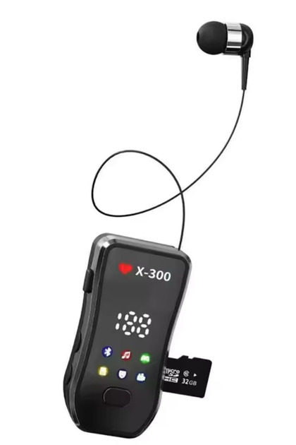 X-300 Bluetooth Kulaklık 20 Saat Kesintisiz Müzik / Görüşme Süreli Hafıza Kartlı Dijital Ekranlı Kulaklık