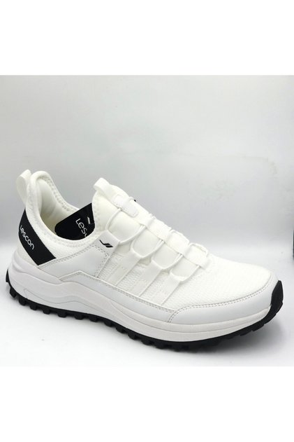 Scuba 3 Beyaz Slip-On Bağcıklı Erkek Sneaker Spor Ayakkabı