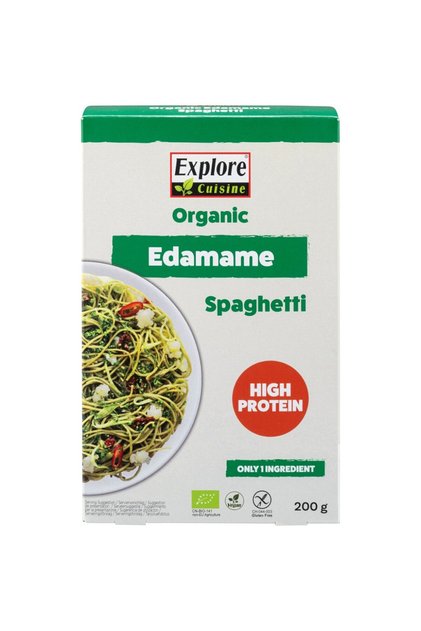 Spaghete proteice din edamame, fără gluten, bio, 200g