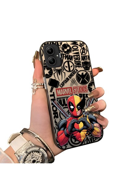 Samsung Galaxy A05 Compatible Marvel Patterned Silicone Edge Hard Back Case Couple Phone Case