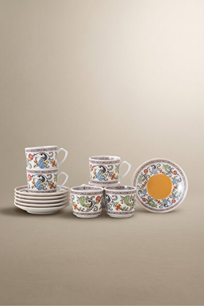 Yasemen 6-Person Coffee Cup Set 80 ml