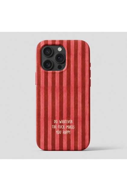 iPhone 16 PRO Uyumlu Desenli Kırmızı Lansman Telefon Kılıfı K180