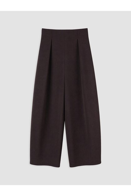Vizyon New Season Plum High Waist Wide Leg Women's Trousers