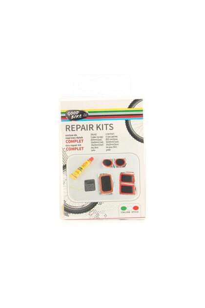 Kit complet reparare anvelopa pentru bicicleta Good Bike, plastic cauciuc + adeziv
