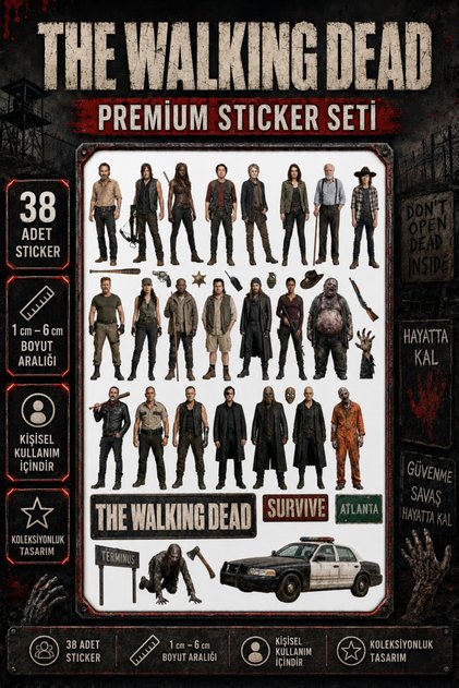 The Walking Dead |   38 Piece Sticker Set