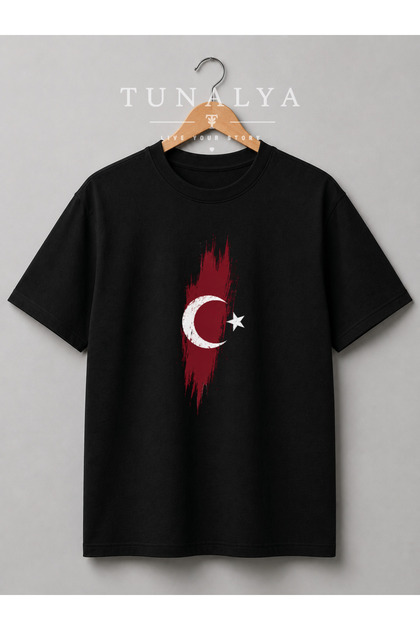 Tunalya Ataturk and Turkish Flag August 30Th October 29Th April 23Rd Designed Premium Printed Unisex Cotton National Day T-Shirt