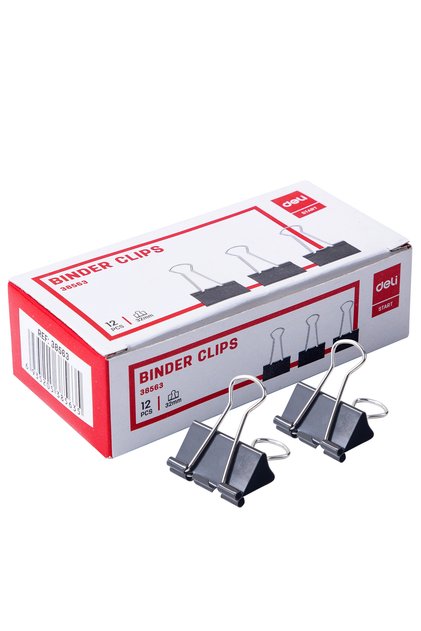 Clips hartie 32mm 12 buc/cut. carton deli