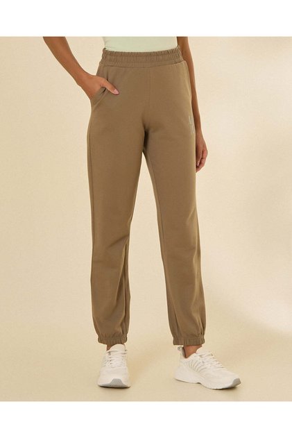 Women Beige Printed Jogger Pants