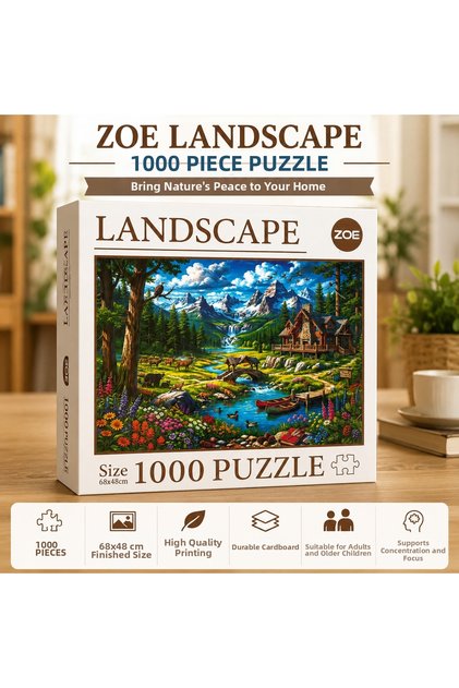 Landscape 1000 Piece Puzzle Nature Scenic Adult Puzzle 68X48 cm