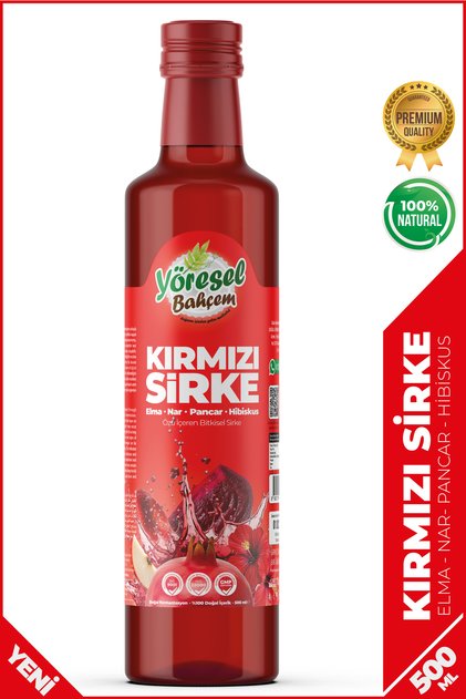 Kırmızı Sirke %100 Doğal Fermantasyon (500ml)
