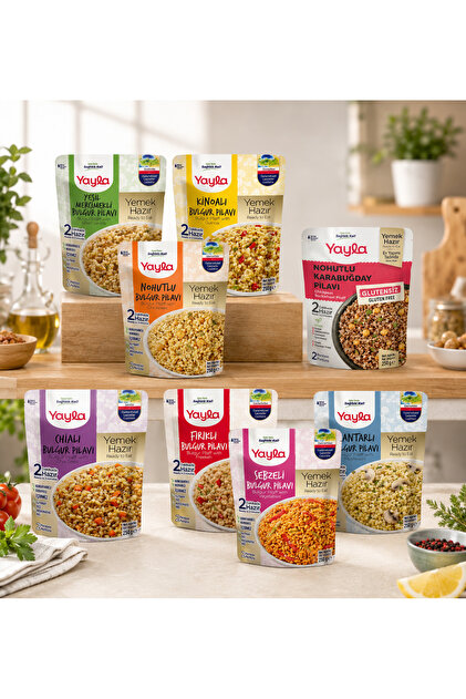 Yemek Hazır Bulgur Pilavı 8Li Karma Paket 8x250 Gr