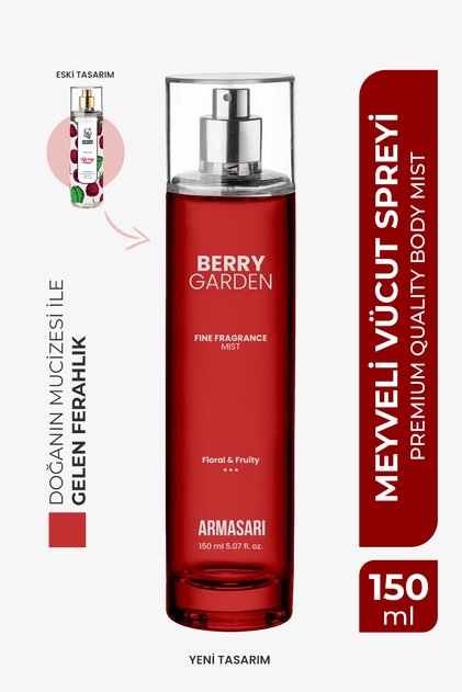 Berry Garden Parfümlü Kadın Vücut Spreyi Vücut Kokusu Vücut Misti Body Mist Spray 150ml