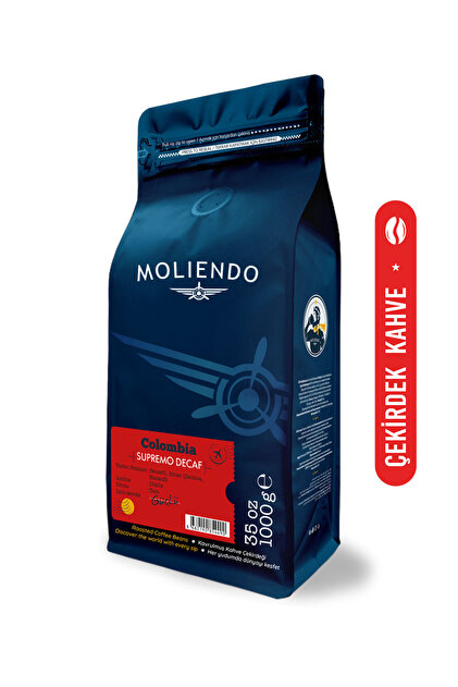 Moliendo Colombia Supremo Decaf (KAFEİNSİZ) Yöresel Kahve