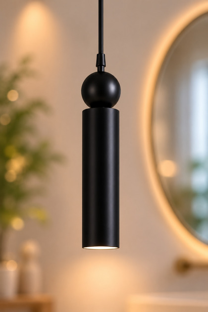 Noir Tekli Sarkıt Siyah Toplu⭐Metal Tavan Sarkıt Modern Avize GÜNIŞIĞI LED AMPUL DAHİLDİR || Spot Tekli Avize Modelleri Tekli Sarkıt Avize Lamba GU10 AVİZE SPOT AYDINLATMA METAL AVİZE