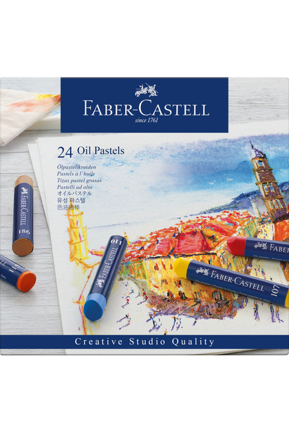 Σετ μολυβιών Faber-Castell με παστέλ λαδιού - 24