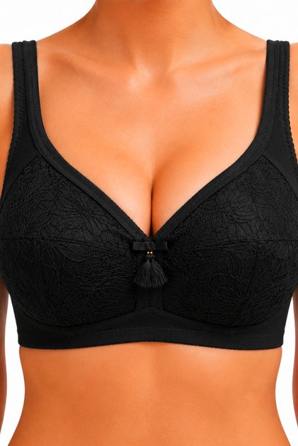 Balensiz İnce Süngerli Dantel Detaylı Toparlayıcı E Cup Sütyen – Siyah / Bej / Kahve