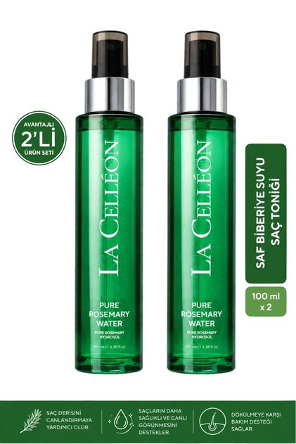 2-Pack 100% Natural Pure Rosemary Water Hair Tonic 100 ml X 2 |   Anti-Hair Loss