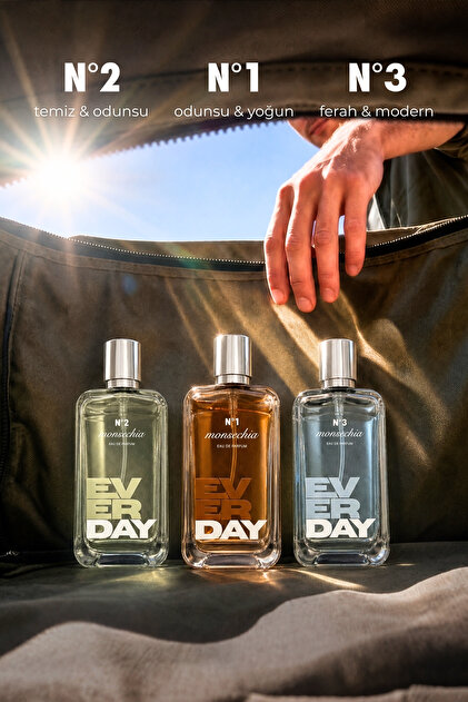 Monsechia Erkek Parfüm - Everday N°1 EDP 80ml Kalıcı Yoğun Koku