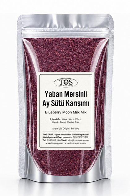 Yaban Mersinli Ay Sütü Karışımı 500 gr (1. Kalite) Blueberry Moon Milk Blend
