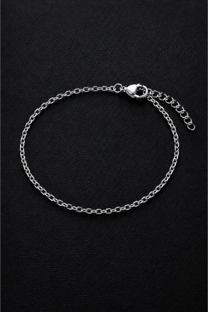Unisex Hayalet İnce 316l Çelik Gümüş Zincir Bileklik