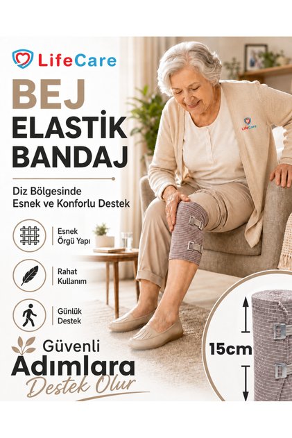 Elastik Bandaj 15 Cm Ten Rengi