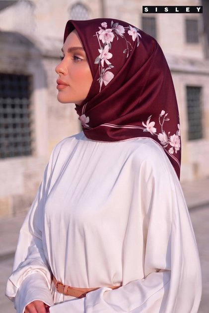 Silk Satin Scarf-2036-90*90