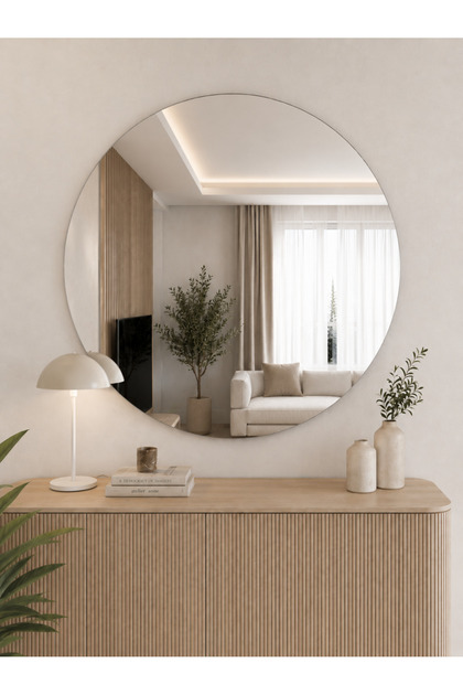 90 Cm Yuvarlak Ayna Çerçevesiz