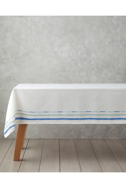 Shelltide Tablecloth 150X200 cm White - Blue