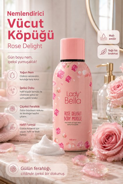 KÖPÜK VUCUT LOSYONU ROSE DELIGHT