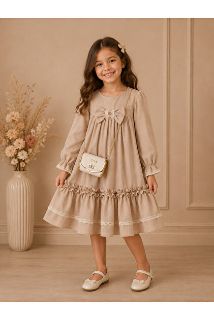 Tivido Girl's Dress with Bag