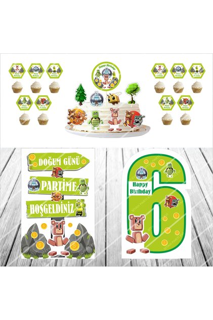 6 Yaş Süper Bear Adventure Doğum Günü Parti Seti