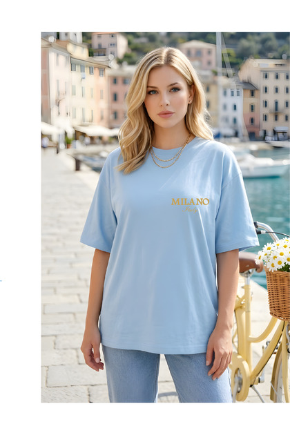 Unisex Crew Neck Oversize Cotton T-Shirt