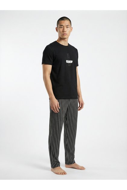 Marcus Rivers 100% Cotton Printed Short-Sleeve Men's Pajama Set