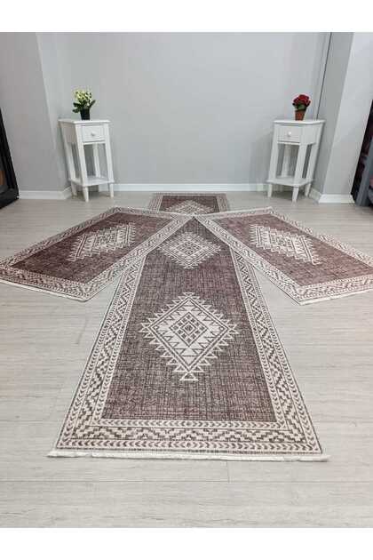 Set de covoare pentru dormitor ZRH, 3 piese, set de covoare pentru dormitor, 2 bucăți 80x150, 1 bucată 80x300, set de covoare, set de covorașe pentru hol, covor pentru hol