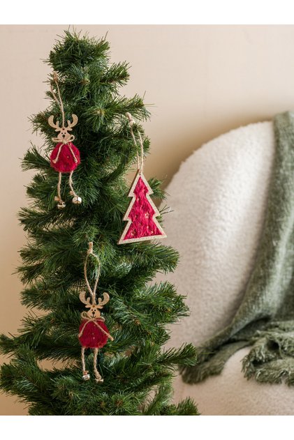 Ornament decorativ pentru brad, pachet de 3
