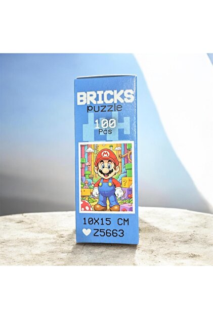 ZUMRANKA Bricks Puzzle 100 Parça Eğitici Mini Puzzle - 10x15 cm