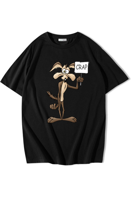 BRZ COLLECTION Unisex Oversize Wile Crap T-shirt Siyah - Fiyatı