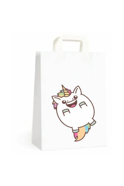 Set 10 pungi cadou cu unicorn, pentru aniversari, ziua copilului 1 Iunie, petreceri 18x9x25 cm
