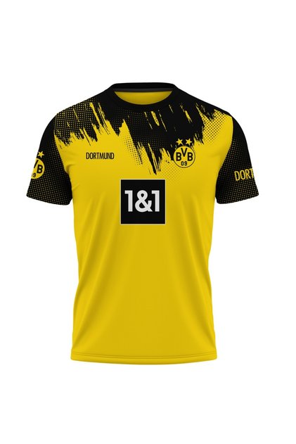 Tricou barbati Borussia Dortmund , maneca scurta multicolor S147