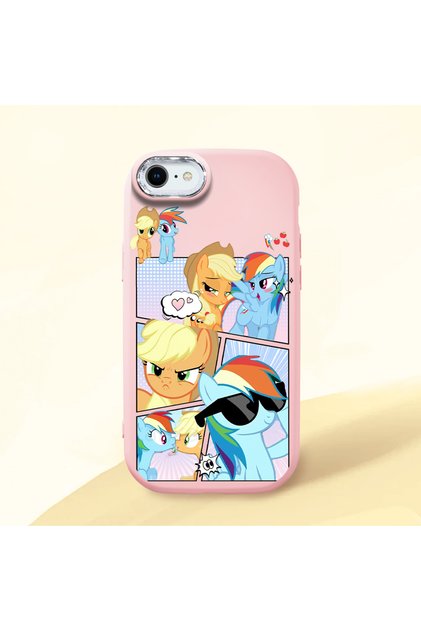 Pink Silicone Case with Shock-Absorbing Camera Protections Compatible with iPhone 7/8/Se 2020 2022