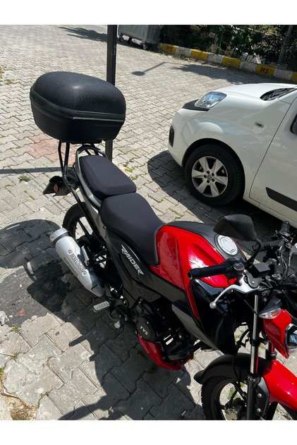 TVS RAİDER 125 CC UYUMLU MOTOSİKLET SELE KILIFI ARTÇI VE SÜRÜCÜ DAHİL PAKET DÜZ SİYAH RENK